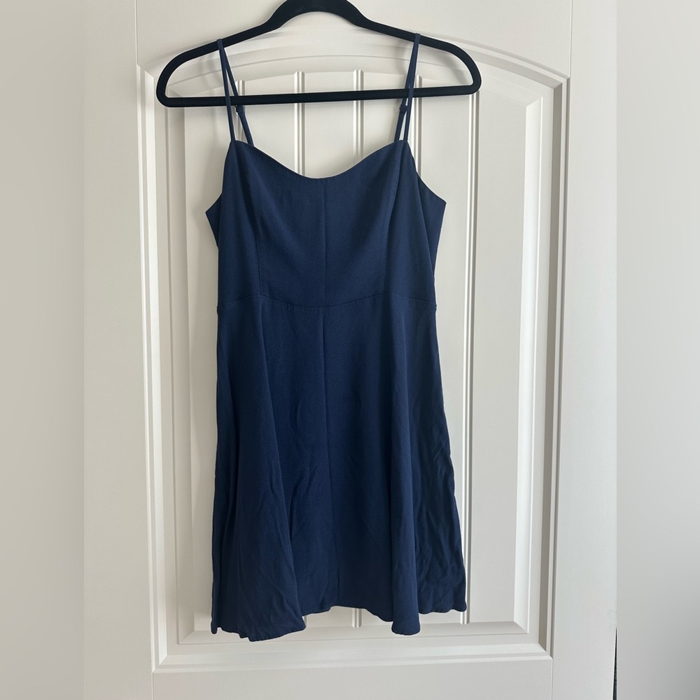 Aritzia Sunday Best Navy Blue Mini Dress